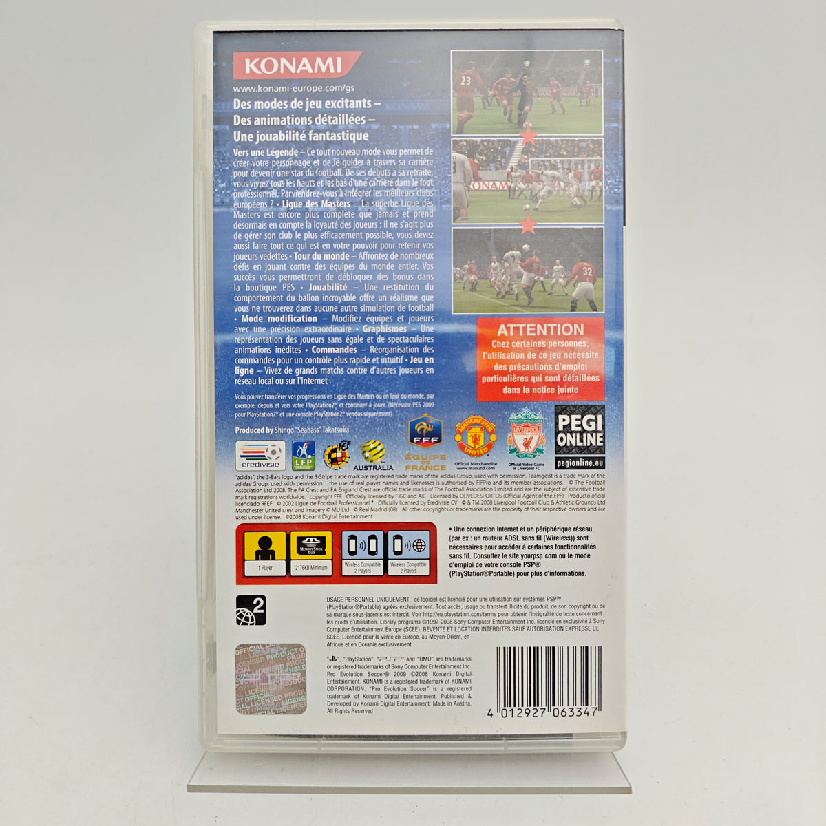 PRO EVOLUTION SOCCER 2009 - PLAYSTATION PORTABLE
