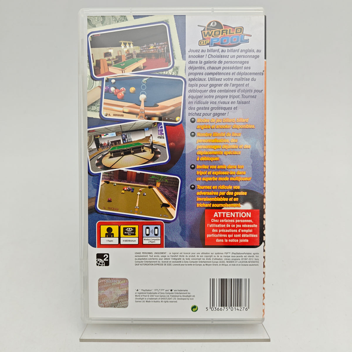 WORLD OF POOL - PLAYSTATION PORTABLE