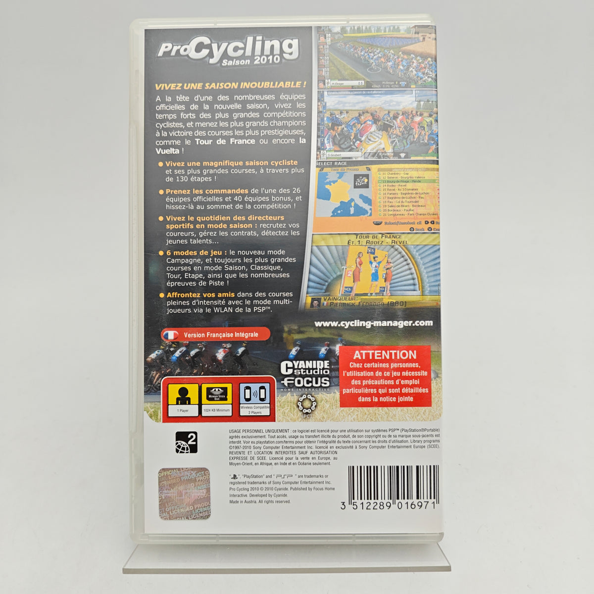 PRO CYCLING 2010 – TOUR DE FRANCE - PLAYSTATION PORTABLE