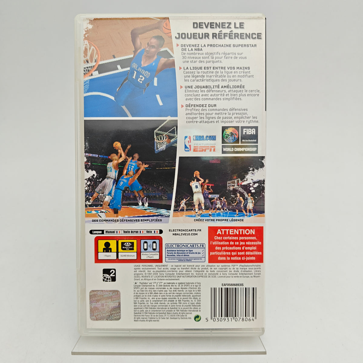 NBA LIVE 10 - PLAYSTATION PORTABLE