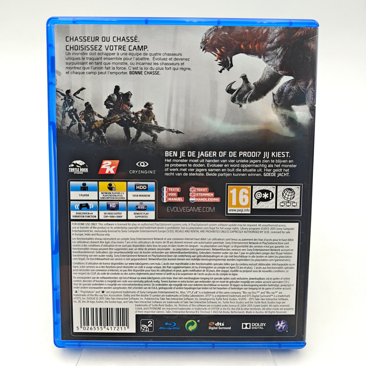 EVOLVE - PLAYSTATION 4