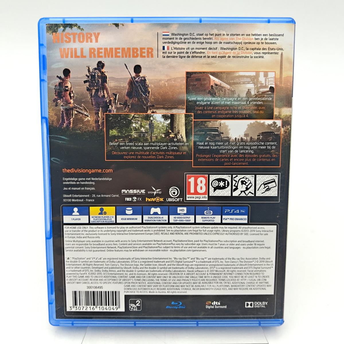 TOM CLANCY’S THE DIVISION 2 - PLAYSTATION 4