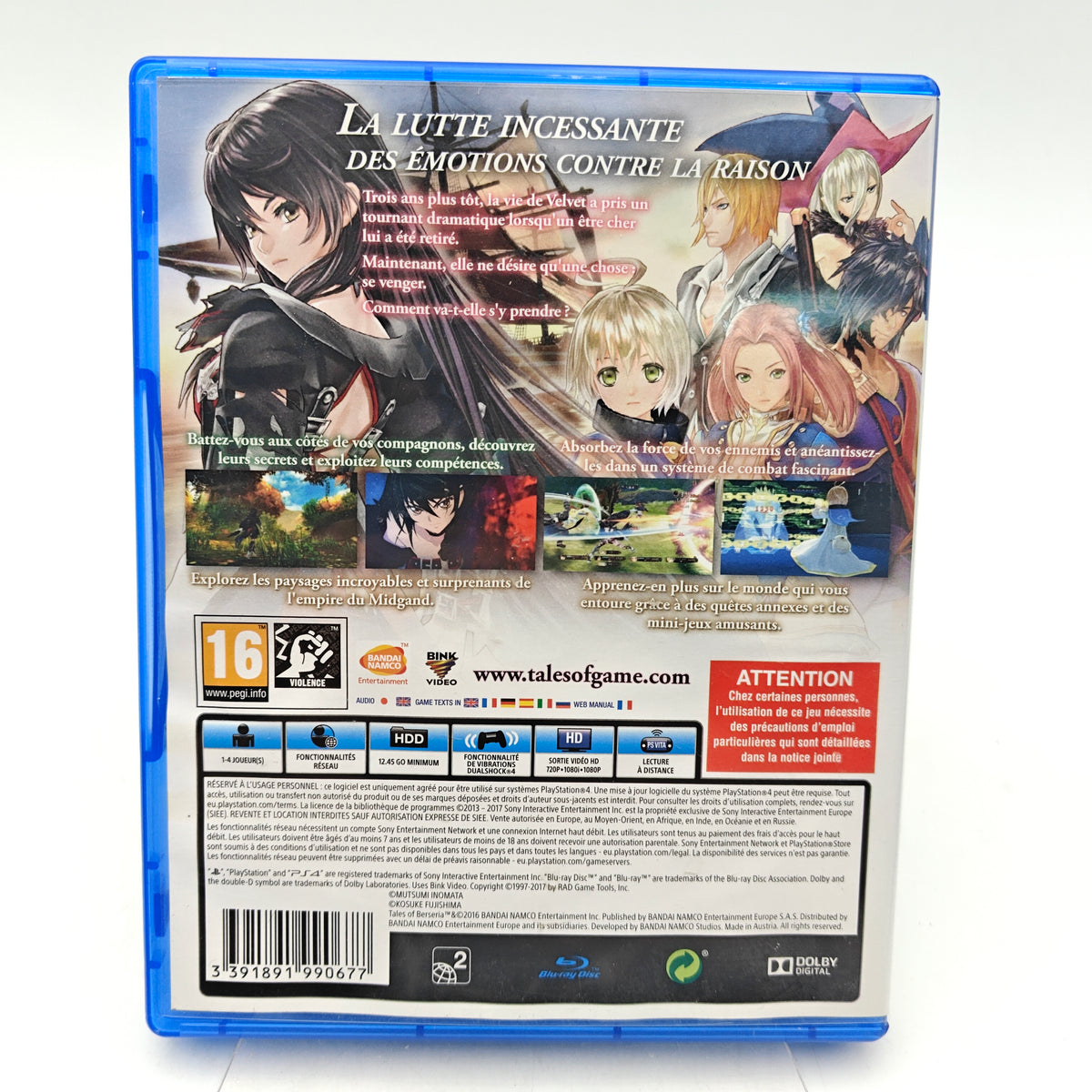 TALES OF BERSERIA - PLAYSTATION 4