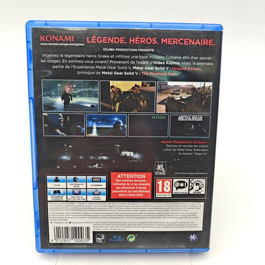 METAL GEAR SOLID V: GROUND ZEROES - PLAYSTATION 4