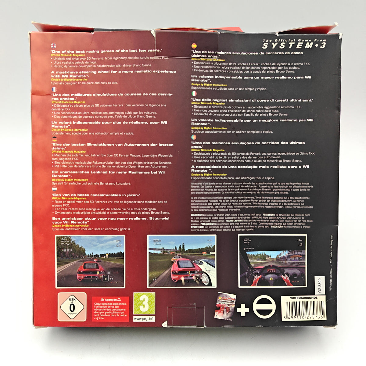 FERRARI CHALLENGE DELUXE + VOLANT – WII