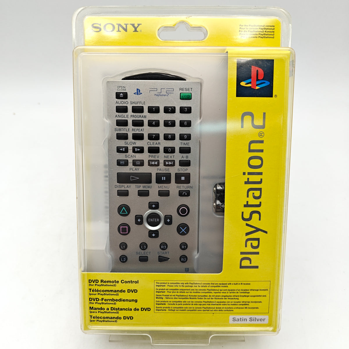 PLAYSTATION 2 DVD REMOTE CONTROL GRISE