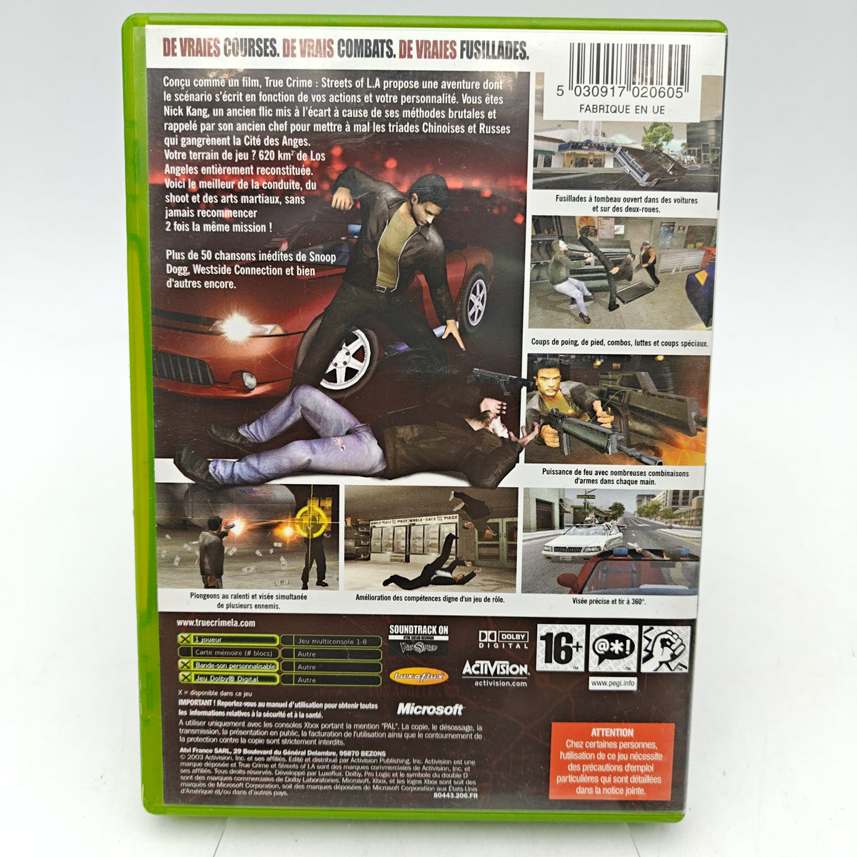 TRUE CRIME: STREETS OF LA - XBOX