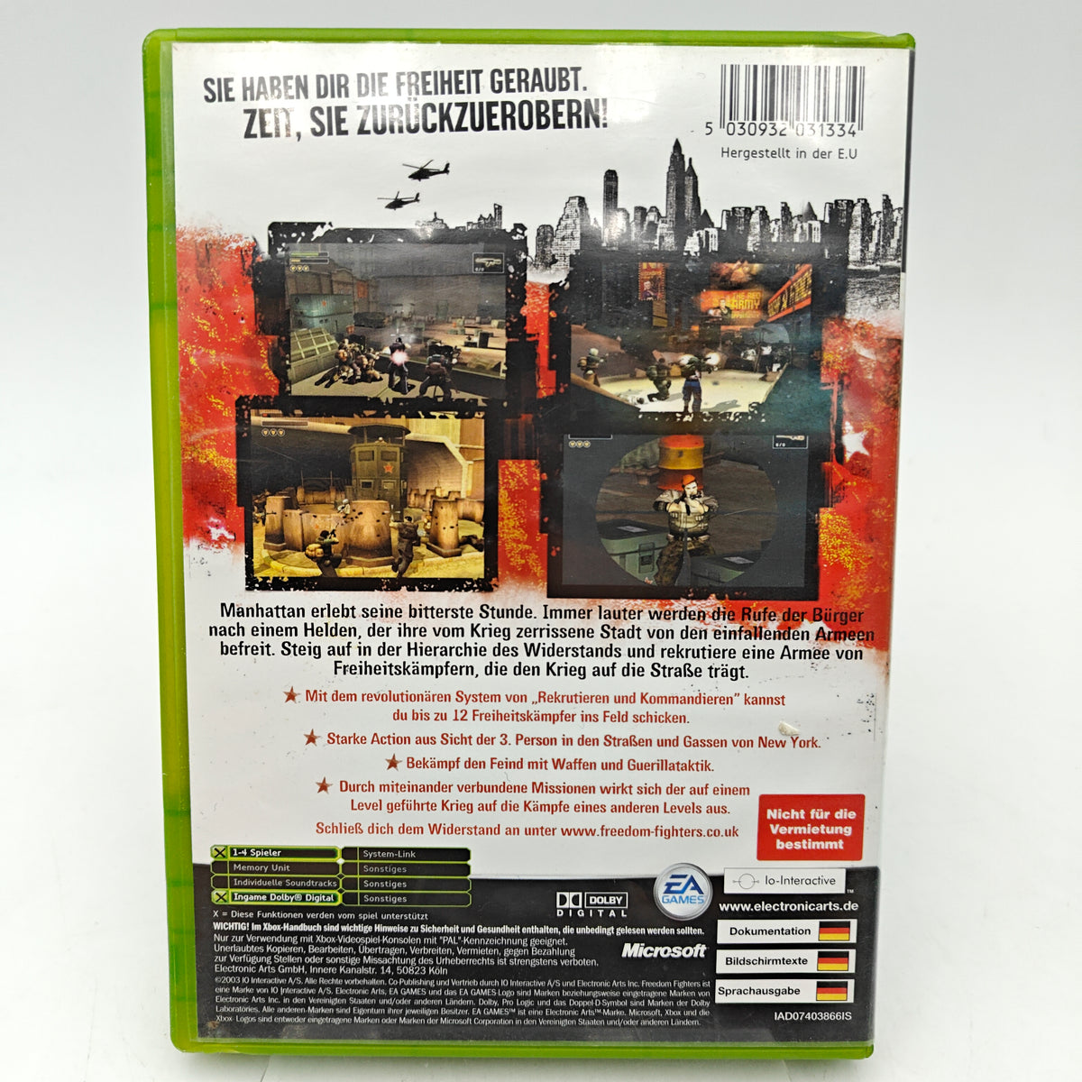 FREEDOM FIGHTERS - XBOX