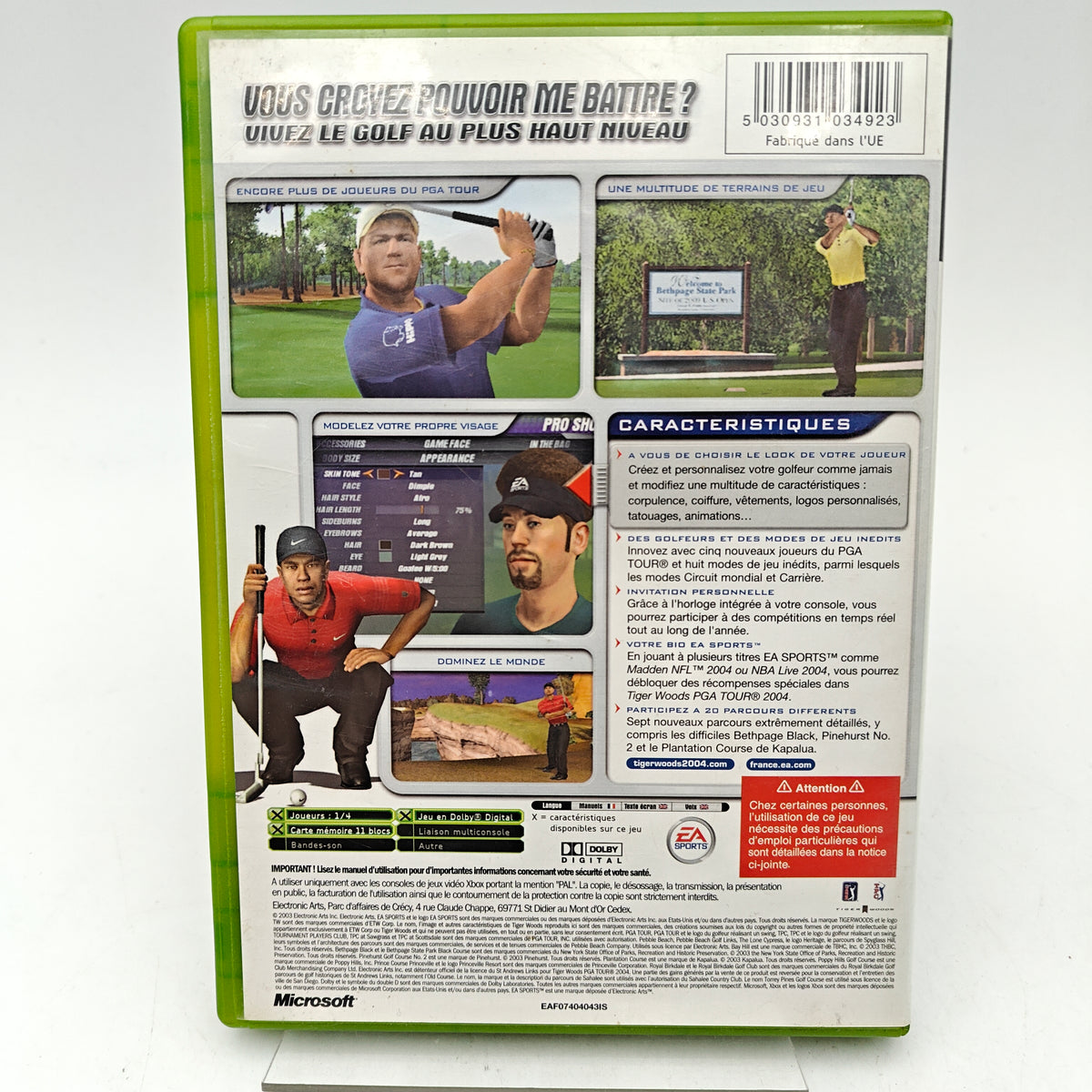 TIGER WOODS PGA TOUR 2004 - XBOX