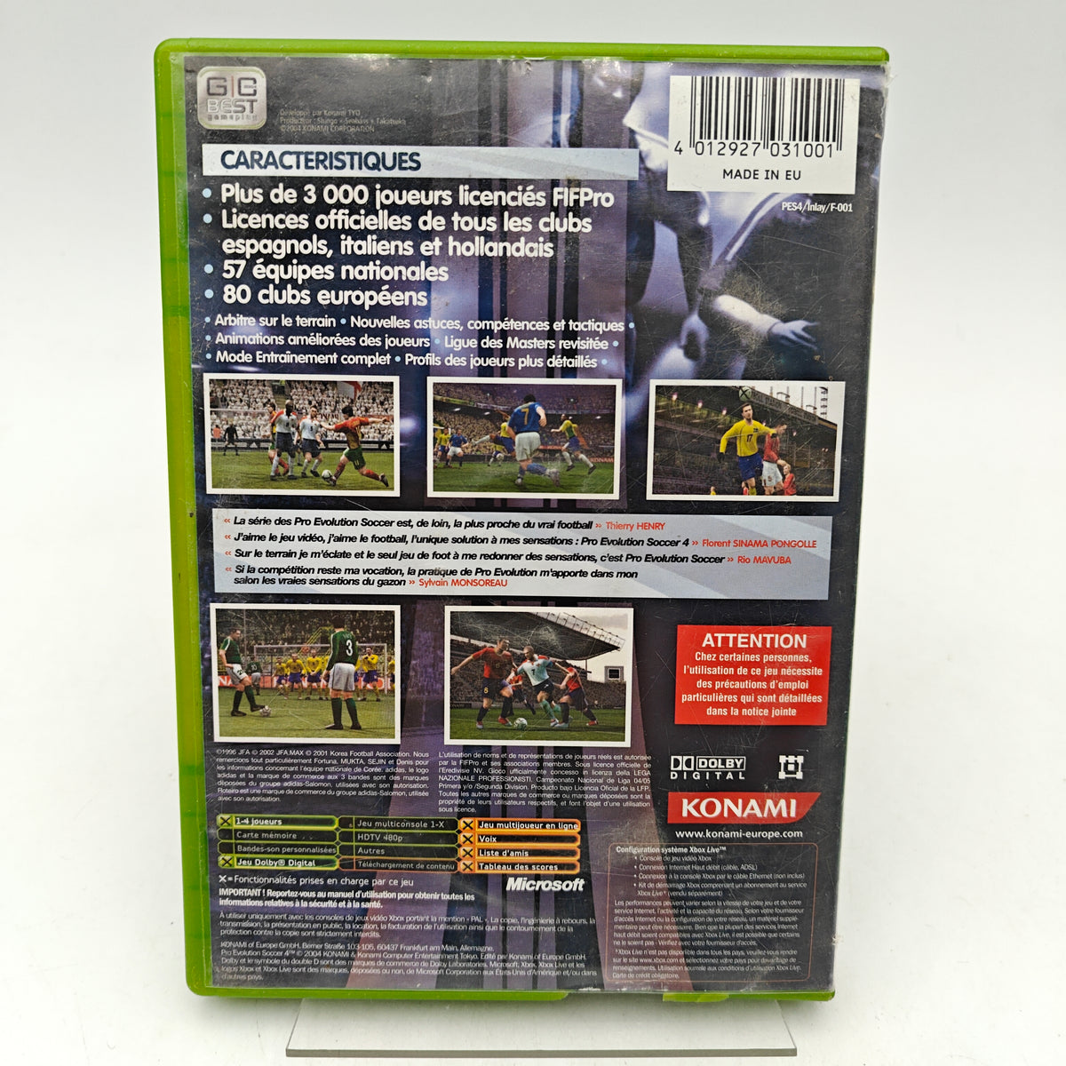 PRO EVOLUTION SOCCER 4 - XBOX
