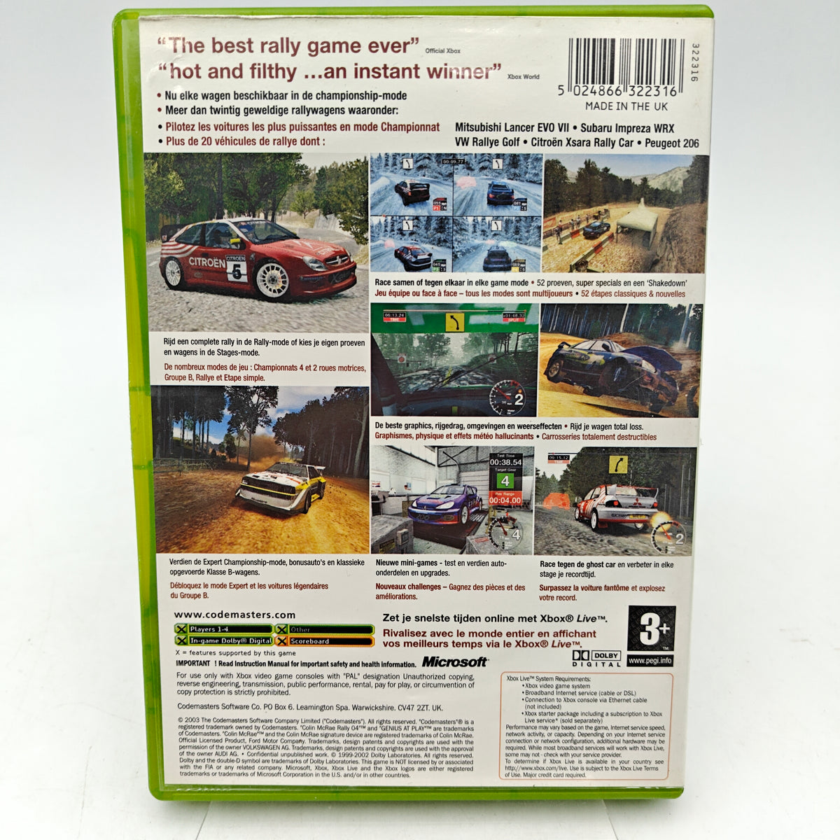 COLIN MCRAE RALLY 04 - XBOX