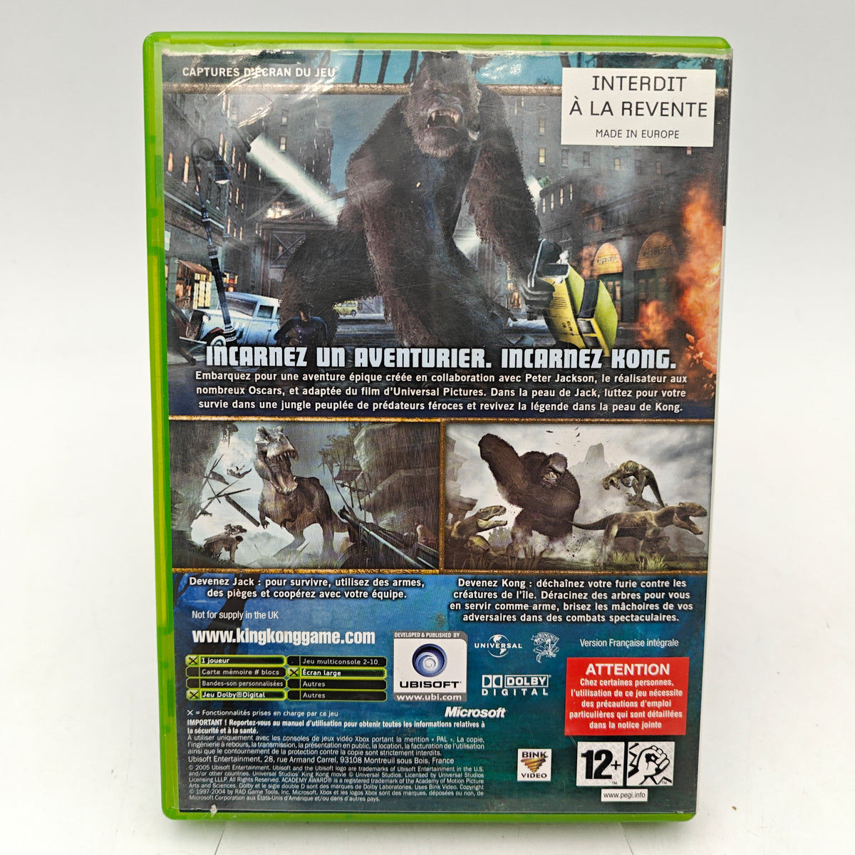 PETER JACKSON'S KING KONG - XBOX