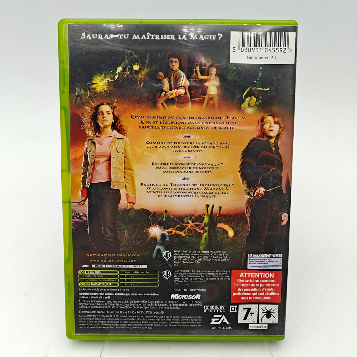 HARRY POTTER ET LA COUPE DE FEU - XBOX