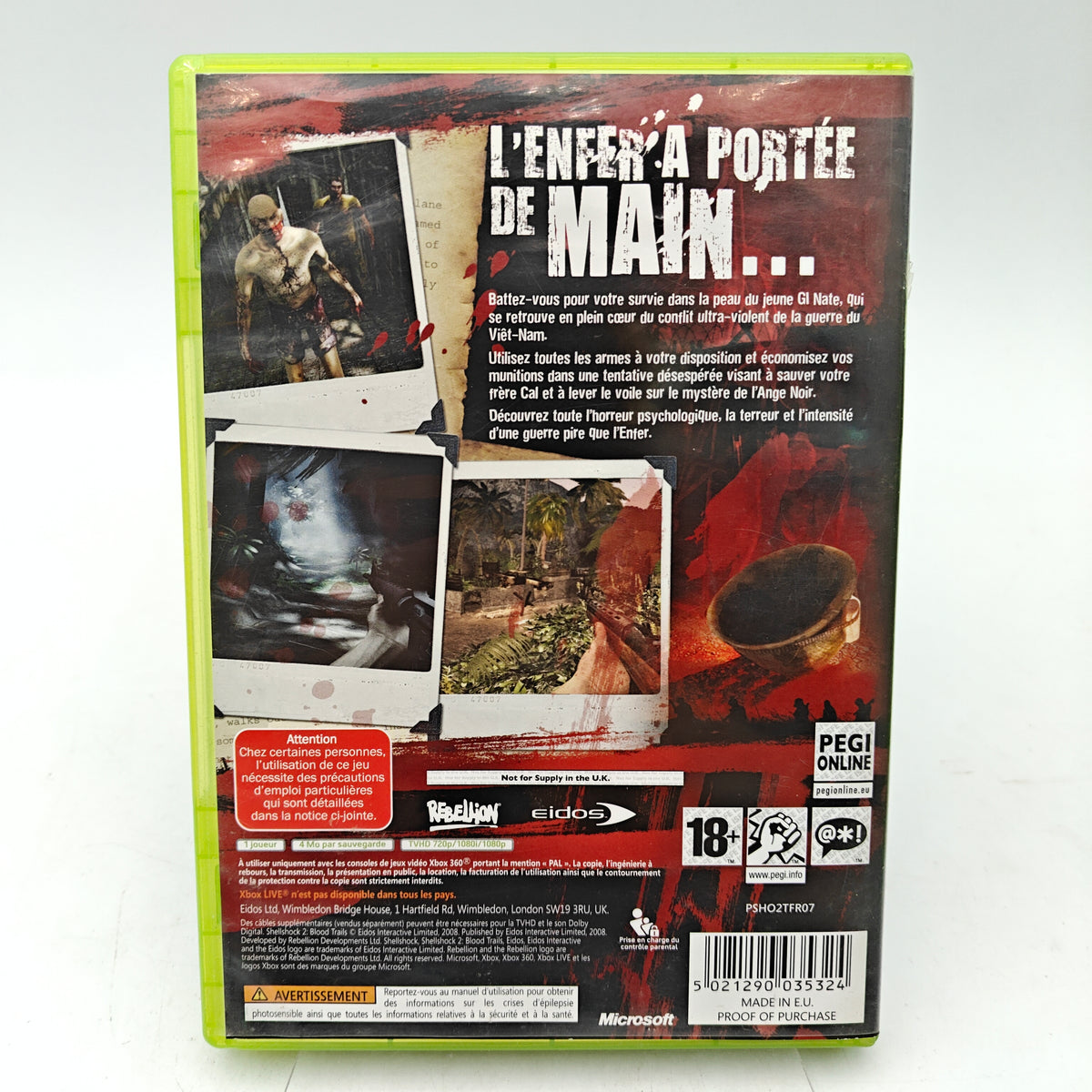 SHELLSHOCK 2: BLOOD TRAILS - XBOX 360