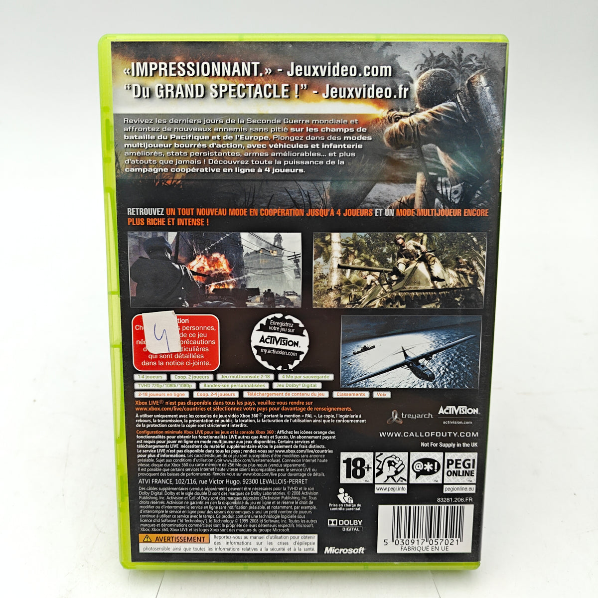 CALL OF DUTY: WORLD AT WAR - XBOX 360