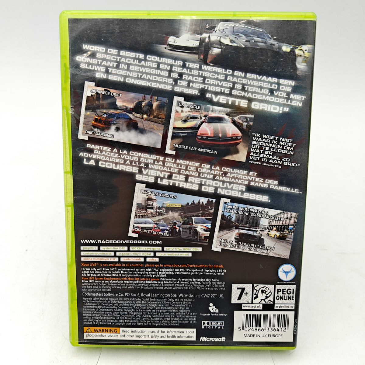 RACE DRIVER: GRID - XBOX 360