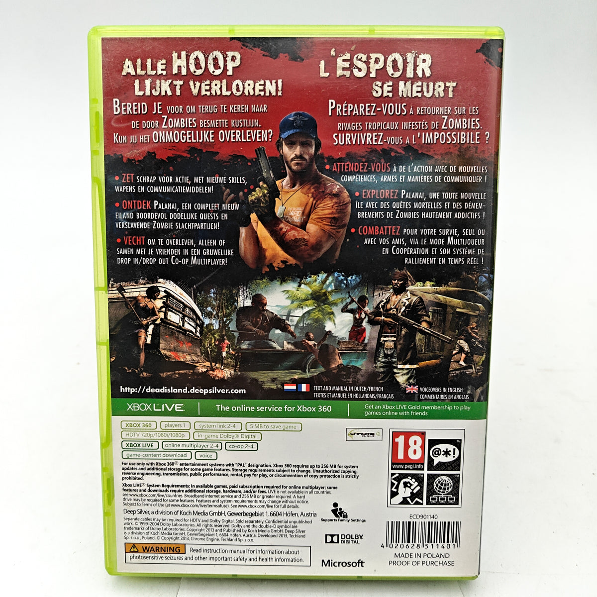 DEAD ISLAND RIPTIDE - XBOX 360