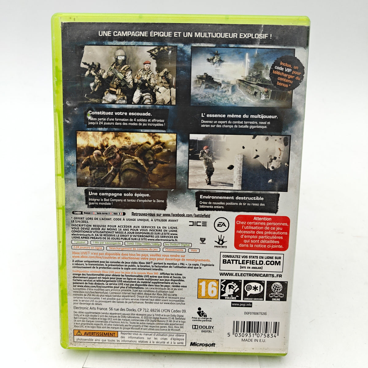 BATTLEFIELD: BAD COMPANY 2 - XBOX 360
