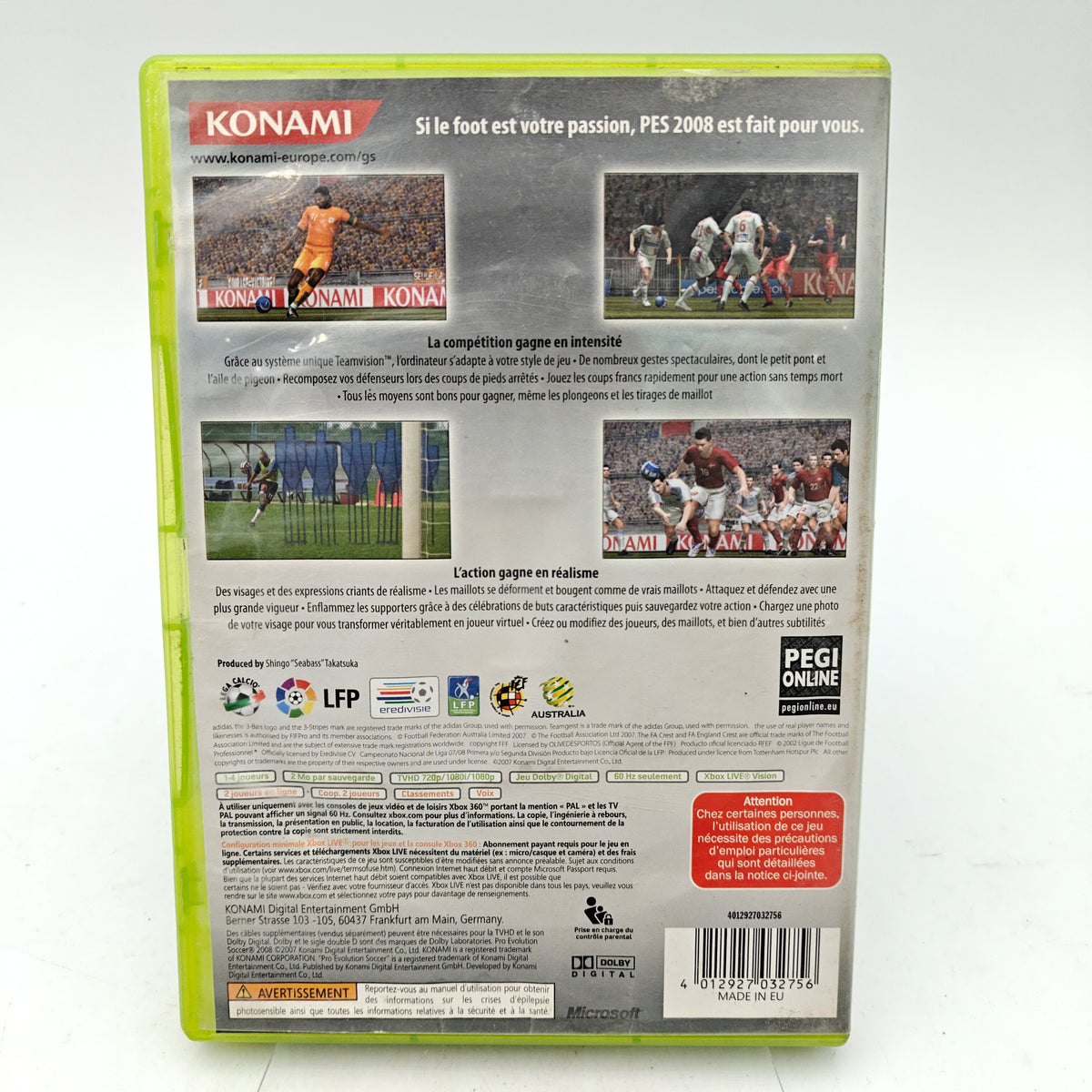 PRO EVOLUTION SOCCER 2008 - XBOX 360