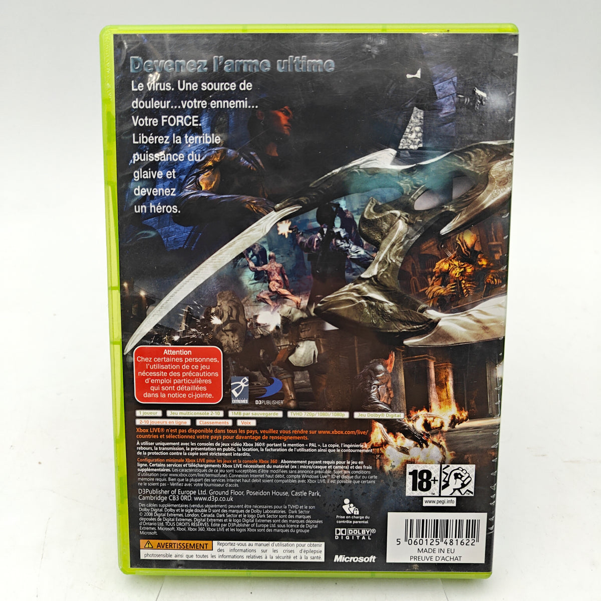 DARK SECTOR - XBOX 360
