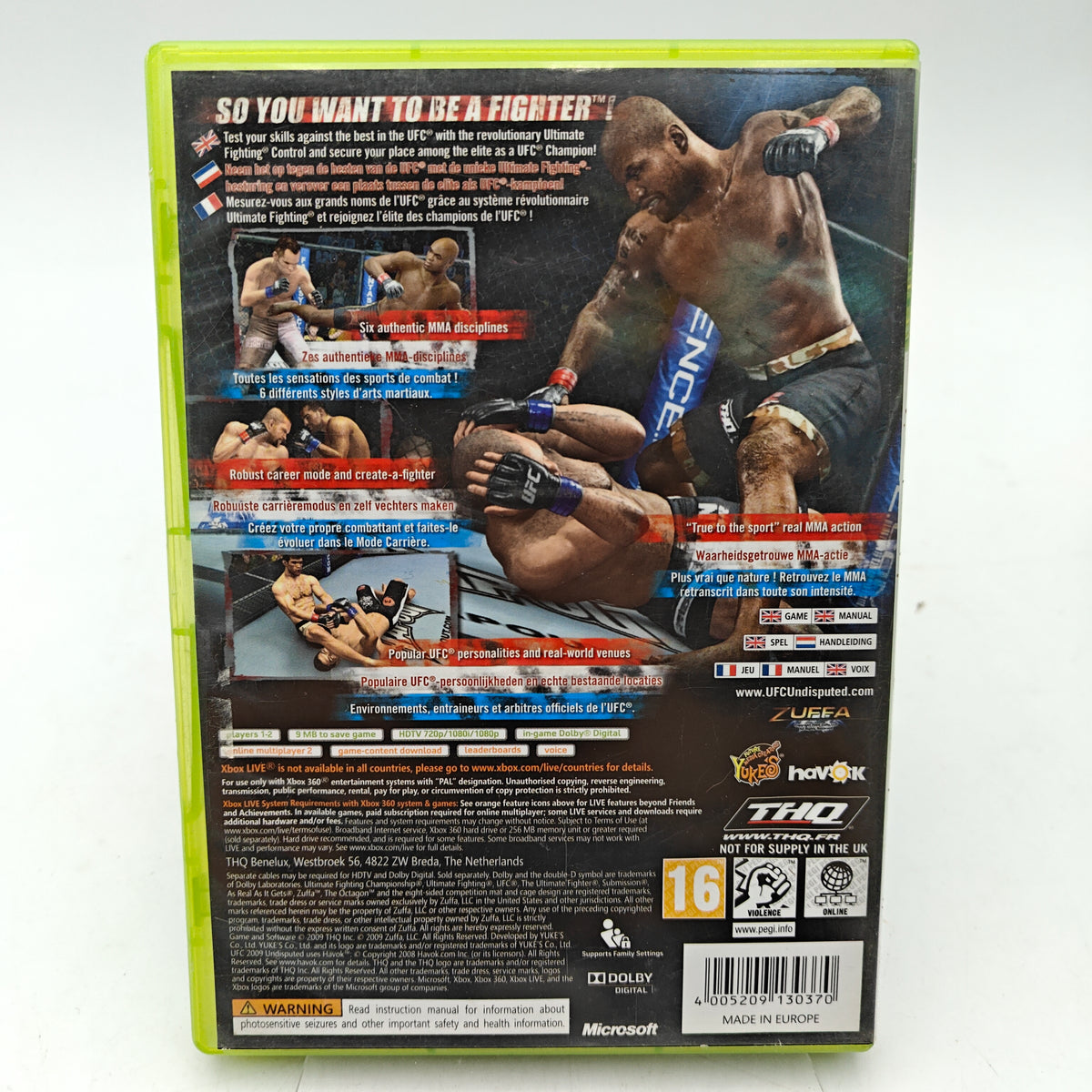UFC 2009 UNDISPUTED - XBOX 360
