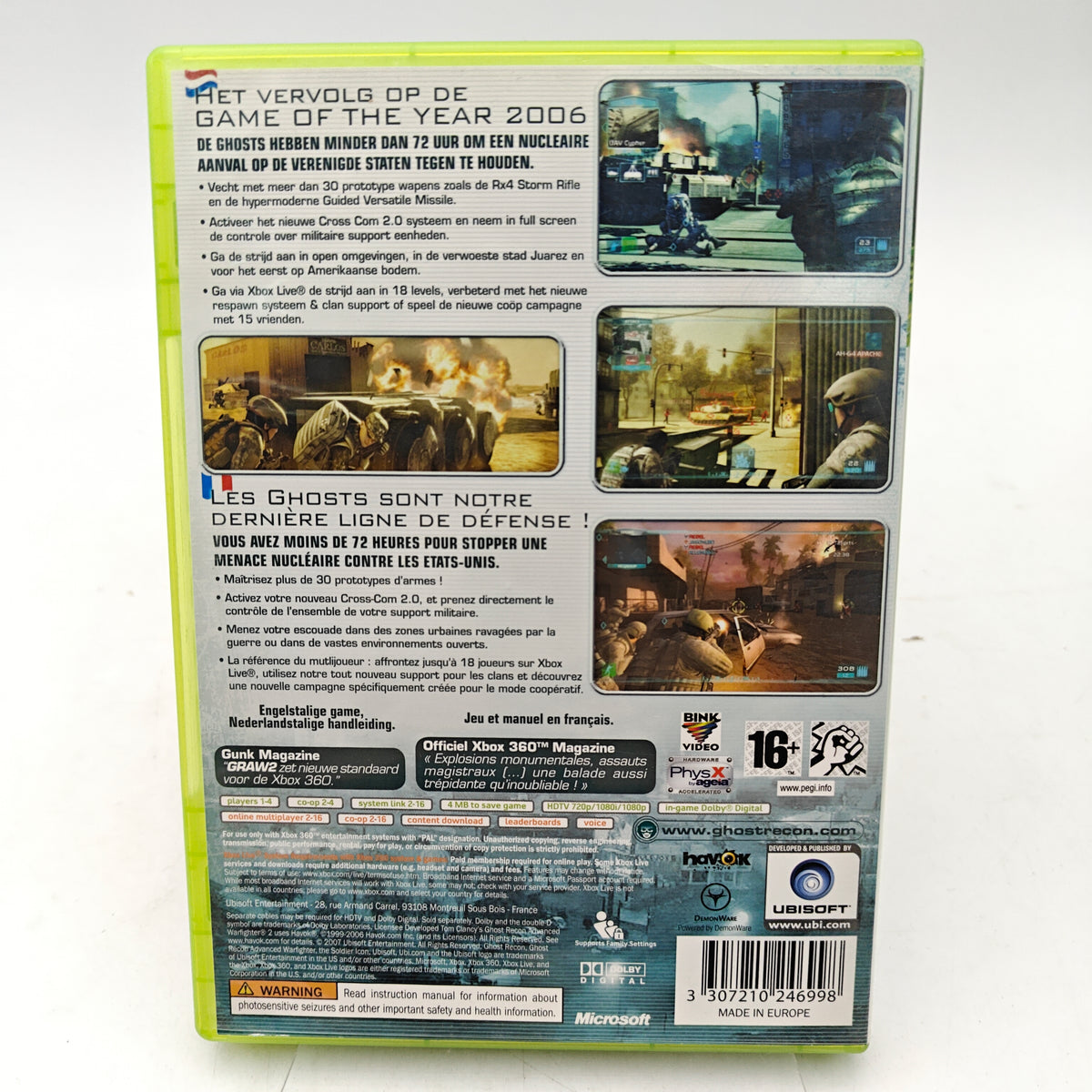 TOM CLANCY'S GHOST RECON ADVANCED WARFIGHTER 2 - XBOX 360