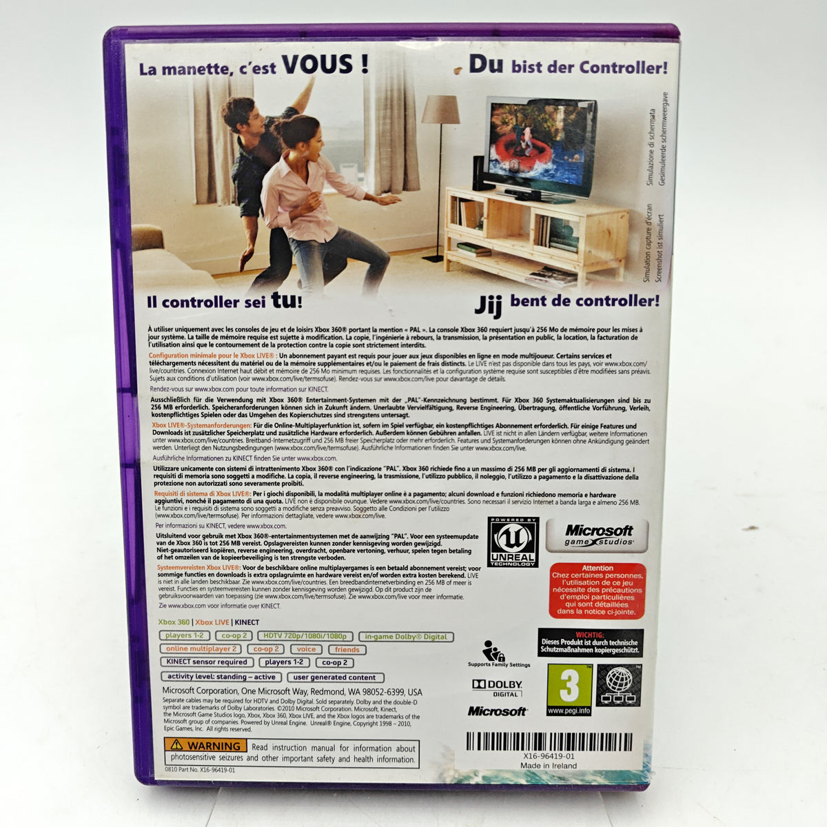 KINECT ADVENTURES! - XBOX 360