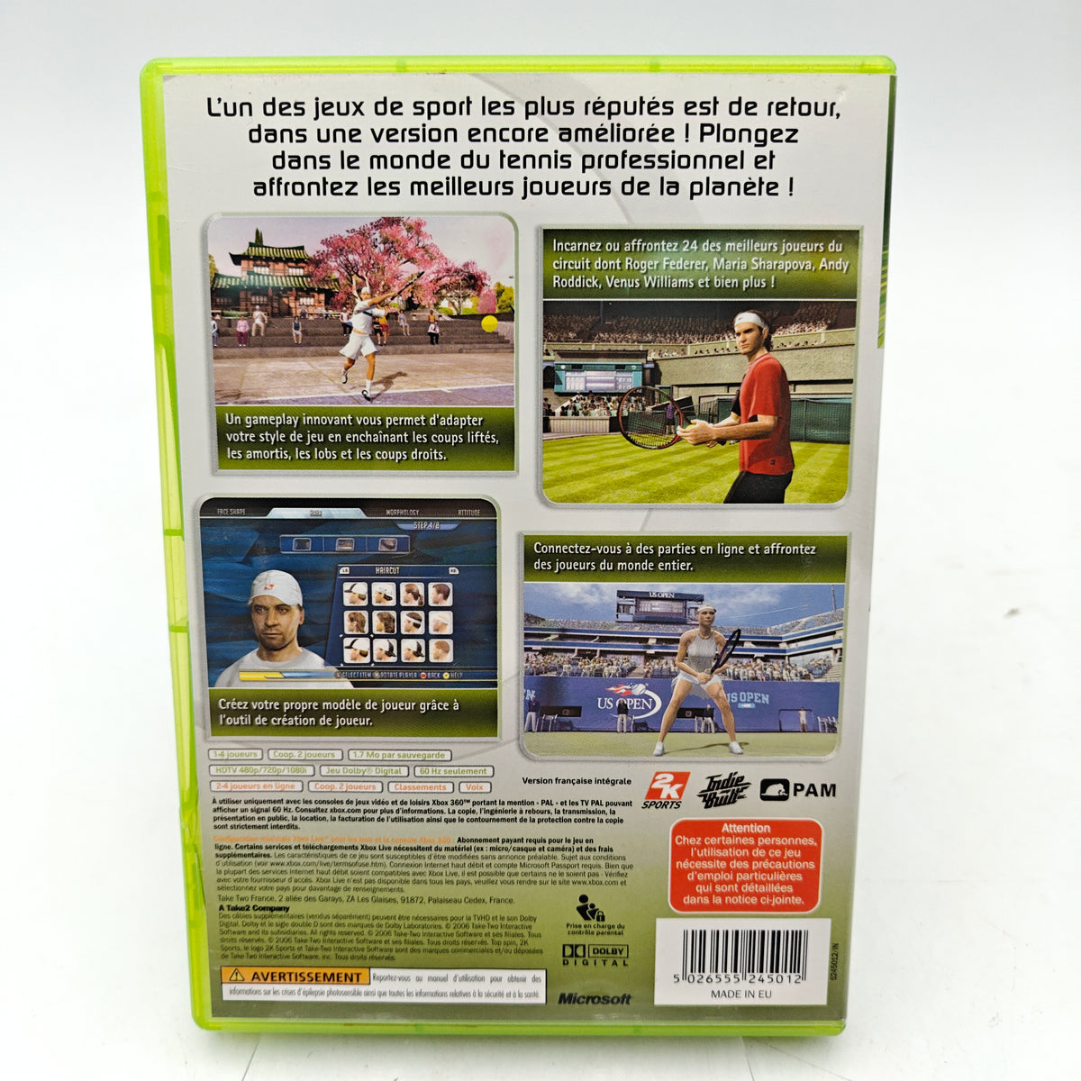 TOP SPIN 2 - XBOX 360