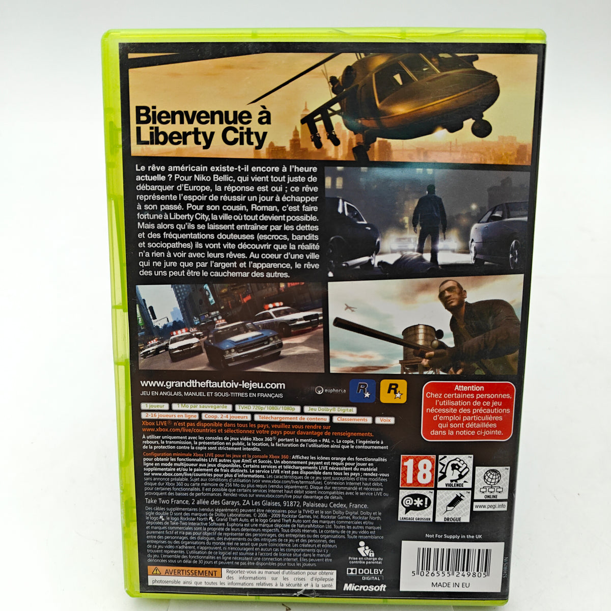 GRAND THEFT AUTO IV - XBOX 360