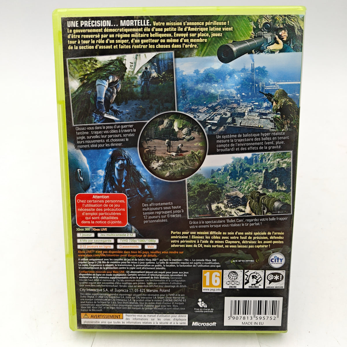 SNIPER: GHOST WARRIOR - XBOX 360