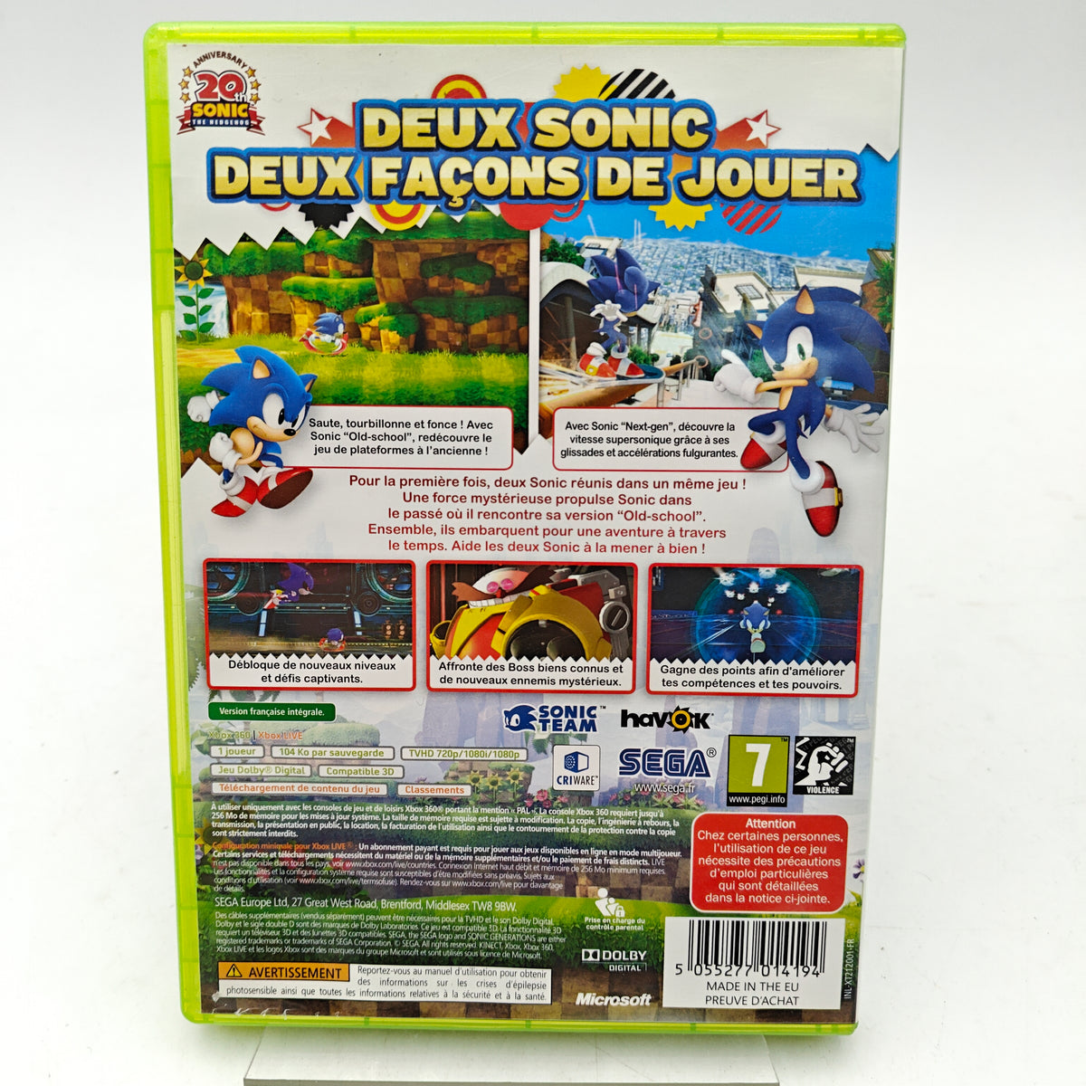 SONIC GENERATIONS - XBOX 360