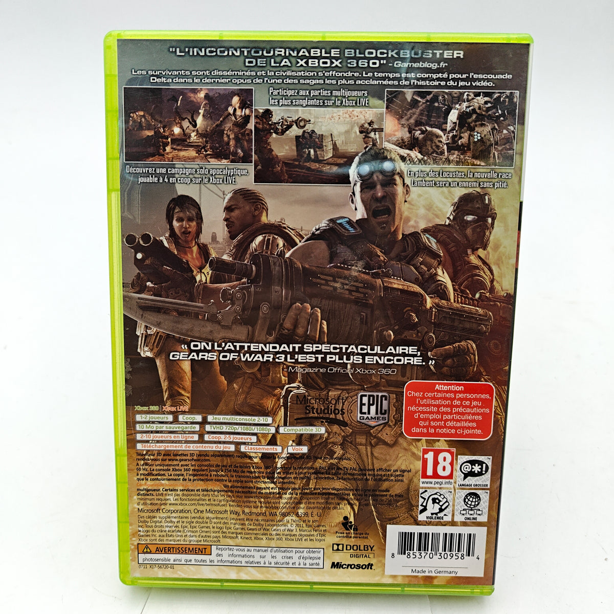 GEARS OF WAR 3 - XBOX 360