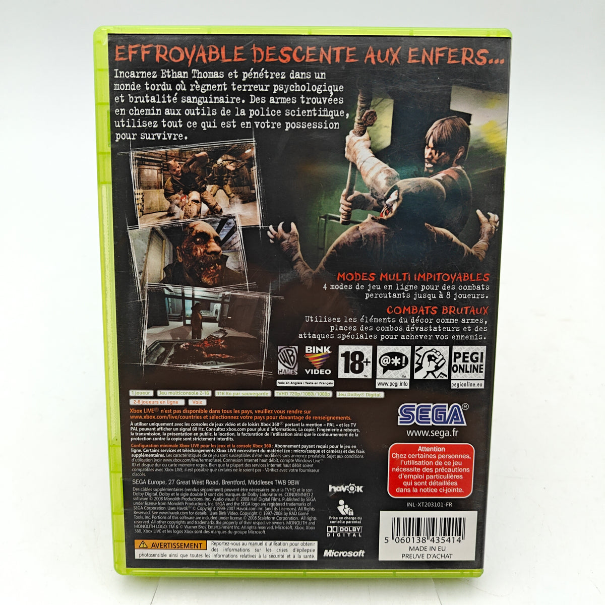 CONDEMNED 2 - XBOX 360