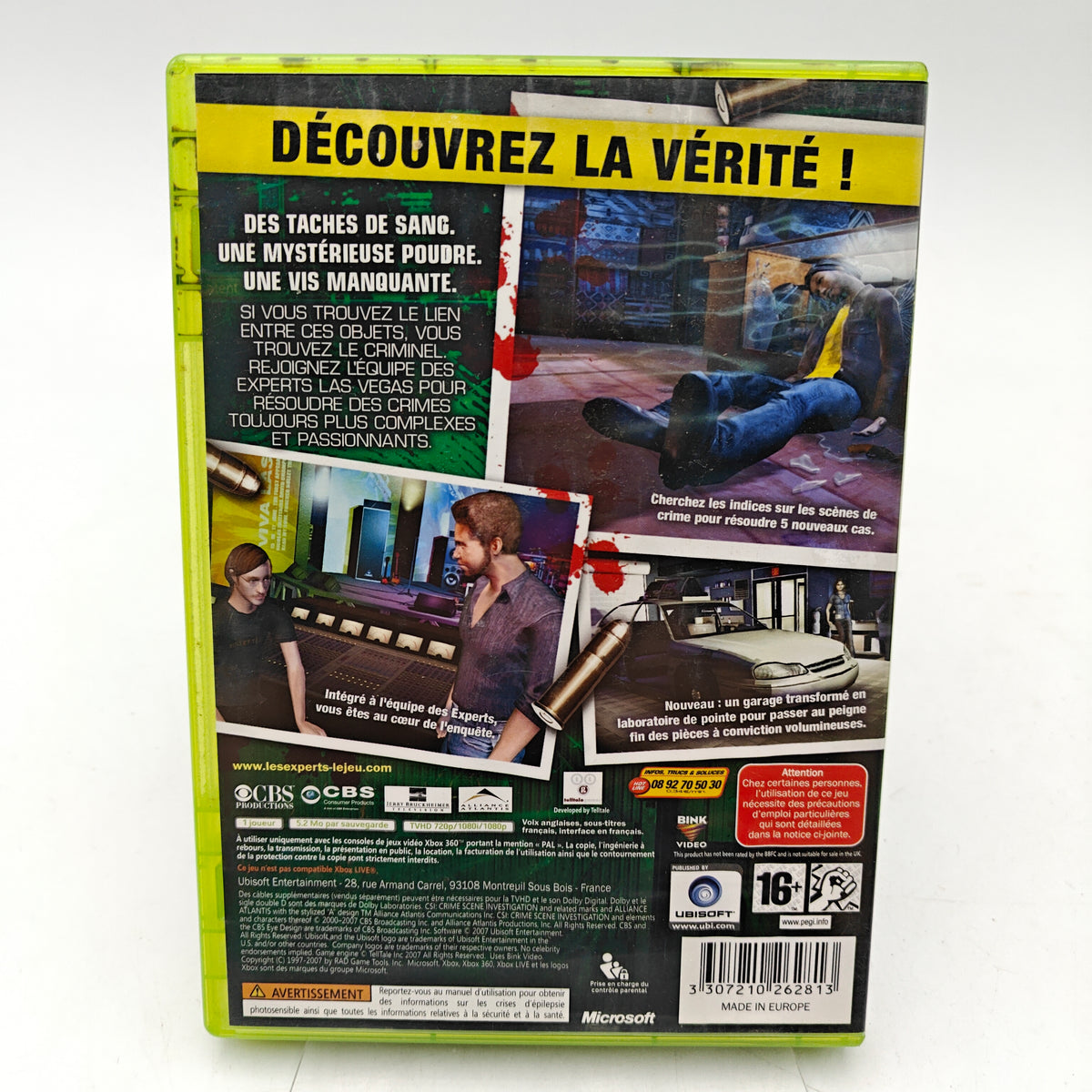 LES EXPERTS : CRIME SCENE INVESTIGATION – MORTS PROGRAMMÉES - XBOX 360