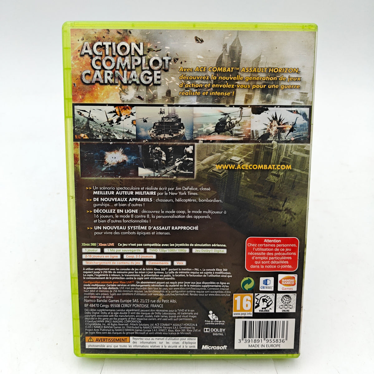 ACE COMBAT: ASSAULT HORIZON - XBOX 360