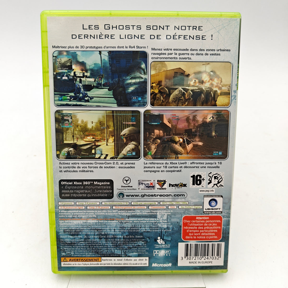 TOM CLANCY'S GHOST RECON ADVANCED WARFIGHTER 2 - XBOX 360
