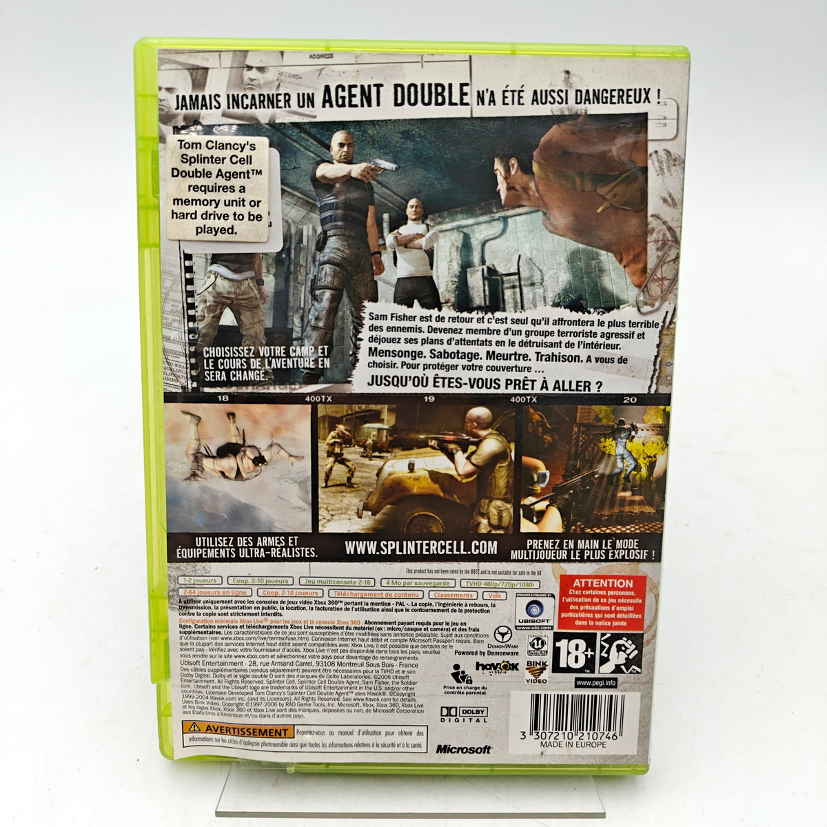 TOM CLANCY'S SPLINTER CELL: DOUBLE AGENT - XBOX 360