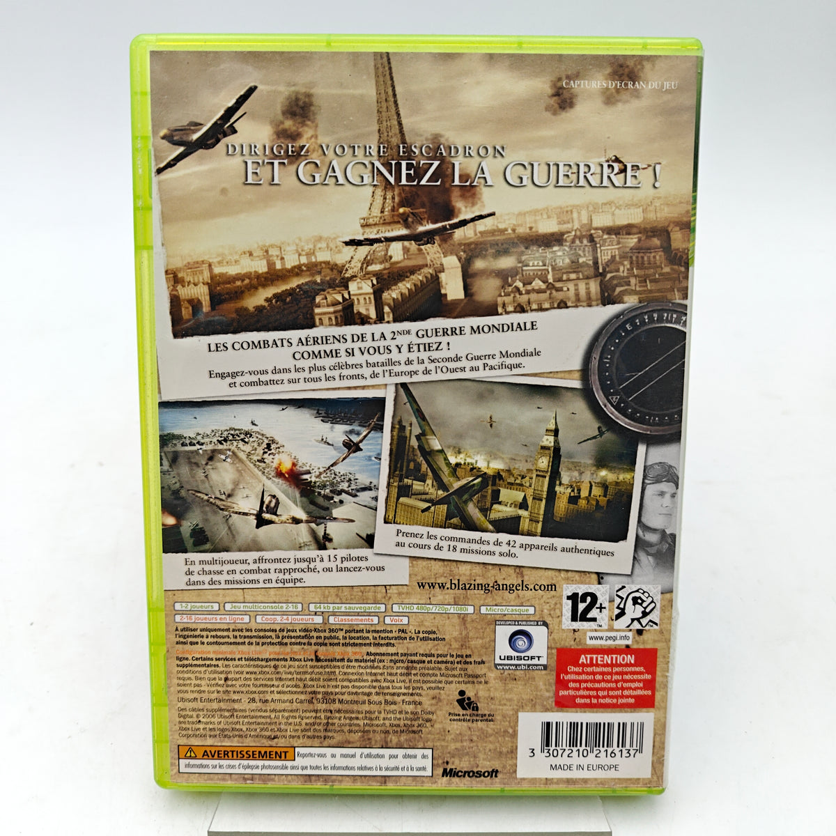 BLAZING ANGELS: SQUADRONS OF WWII - XBOX 360