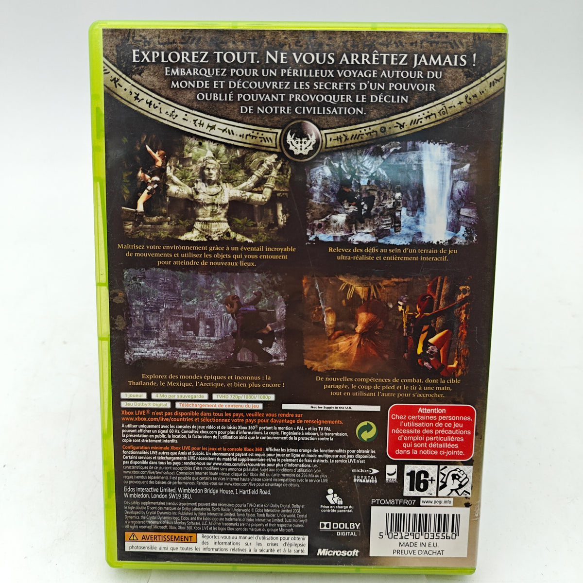 TOMB RAIDER: UNDERWORLD - XBOX 360