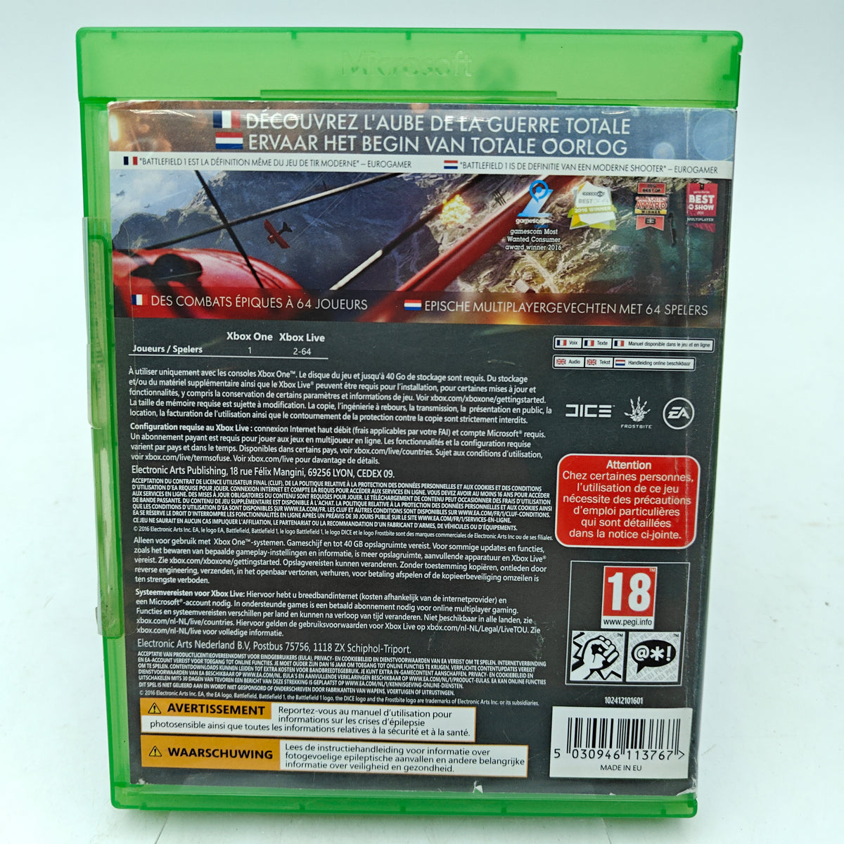 BATTLEFIELD 1 - XBOX ONE