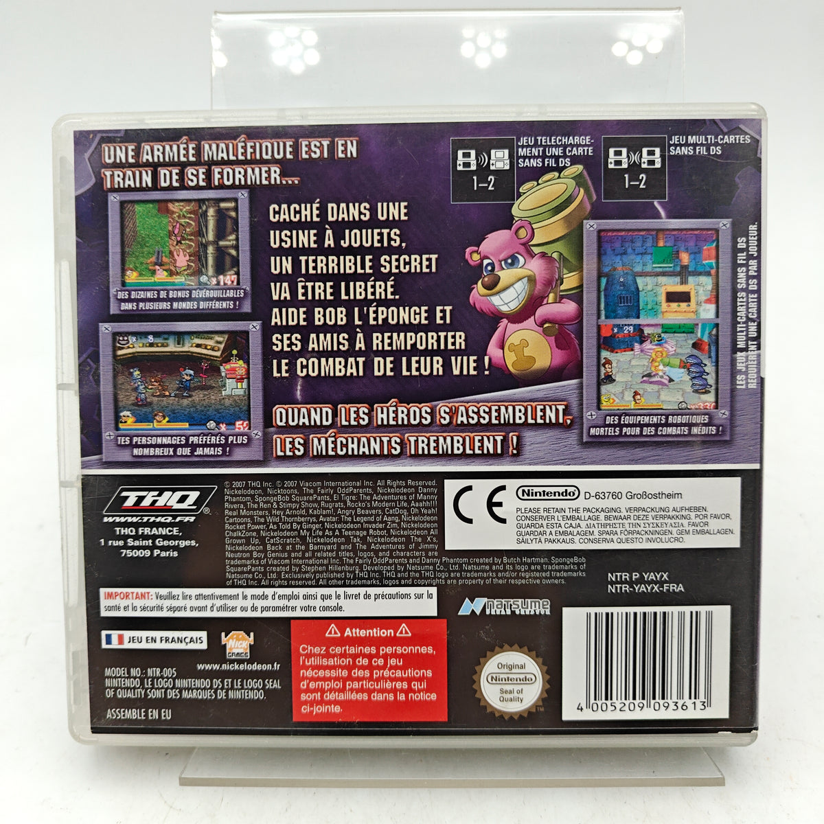 BOB L'EPONGE CONTRE LES ROBOTS JOUETS - NINTENDO DS