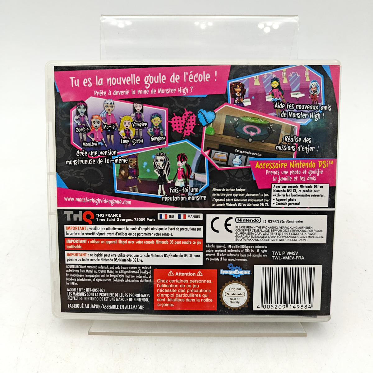 MONSTER HIGH LYCEE D'ENFER - NINTENDO DS