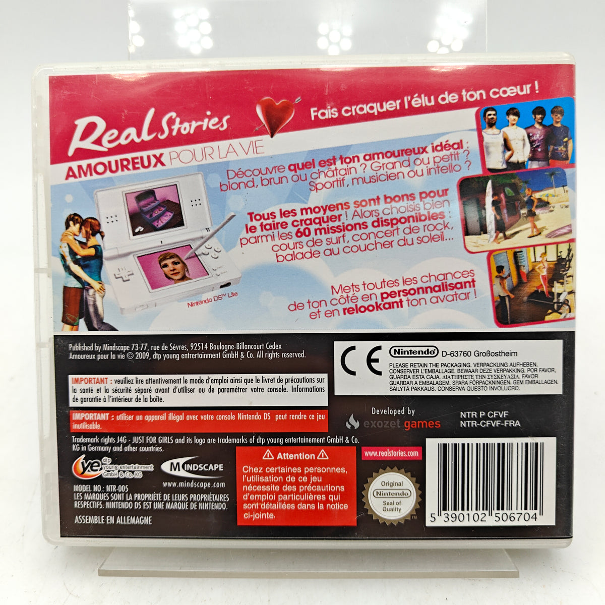 REAL STORIES : AMOUREUX POUR LA VIE - NINTENDO DS