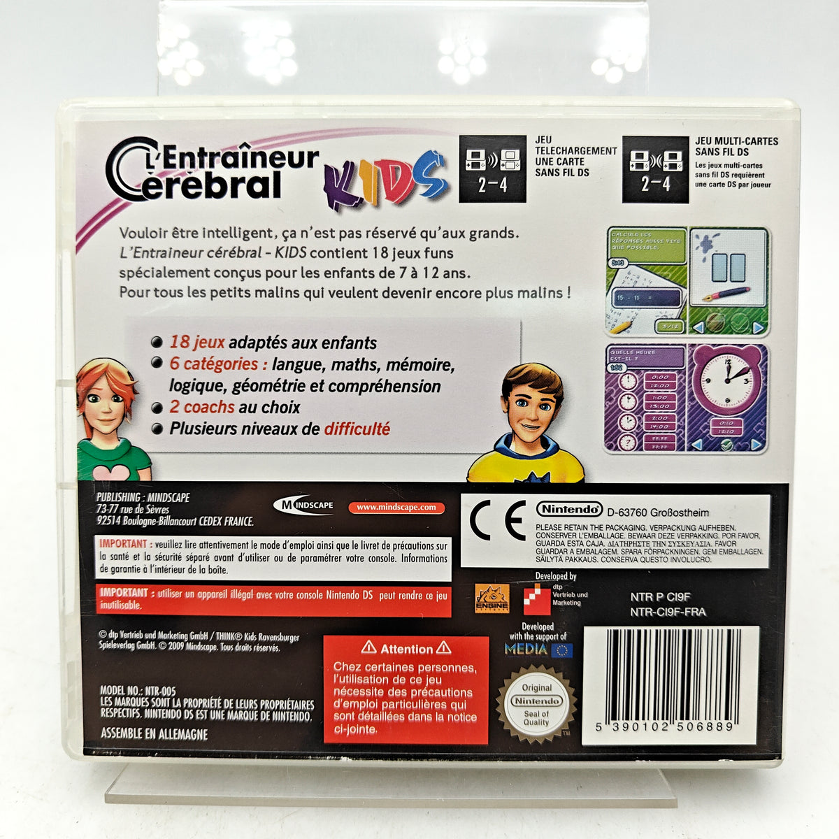 L'ENTRAÎNEUR CÉRÉBRAL KIDS - NINTENDO DS