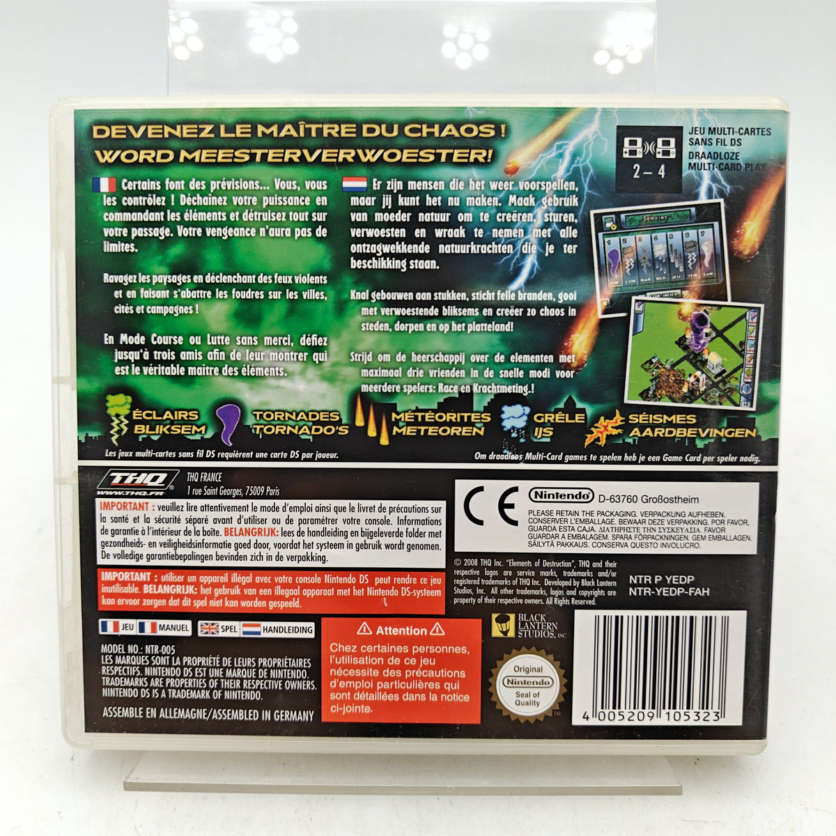 ELEMENTS OF DESTRUCTION - NINTENDO DS