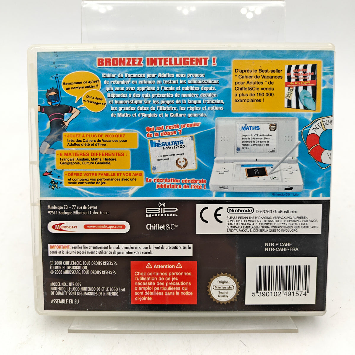 CAHIER DE VACANCES POUR ADULTES - NINTENDO DS