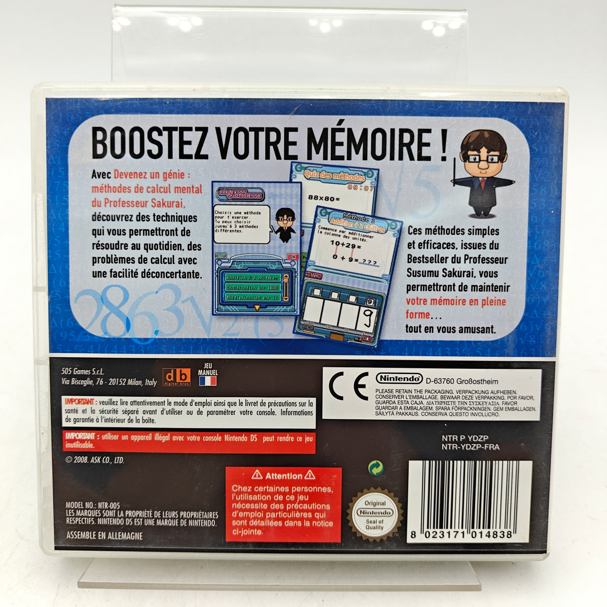 DEVENEZ UN GÉNIE : MÉTHODES DE CALCUL MENTAL - NINTENDO DS