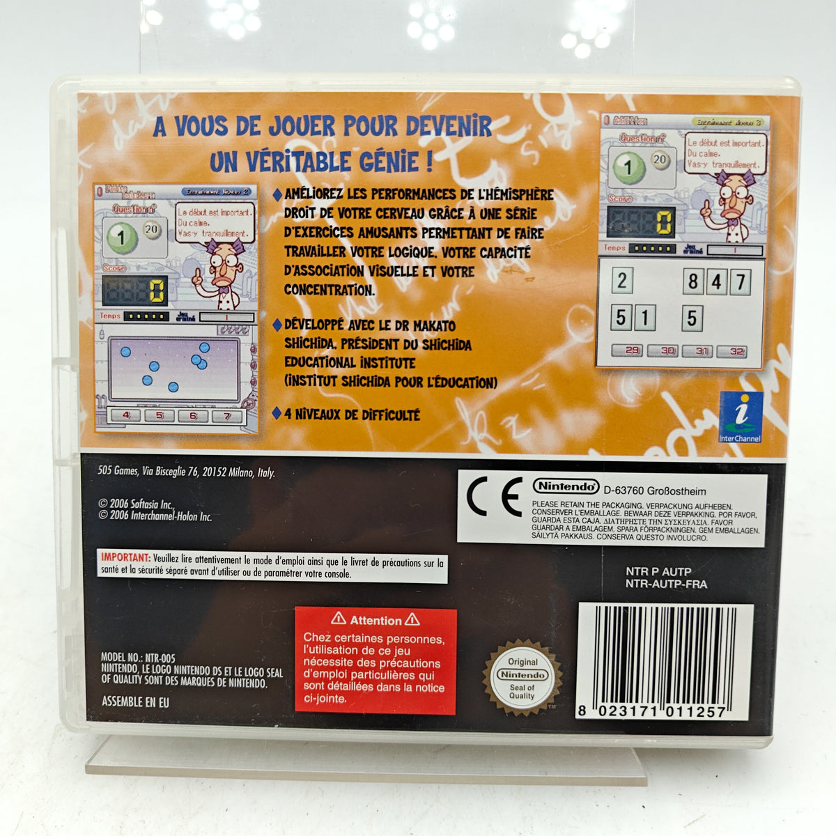 DEVENEZ UN GÉNIE AVEC LE LOGIQUE - NINTENDO DS