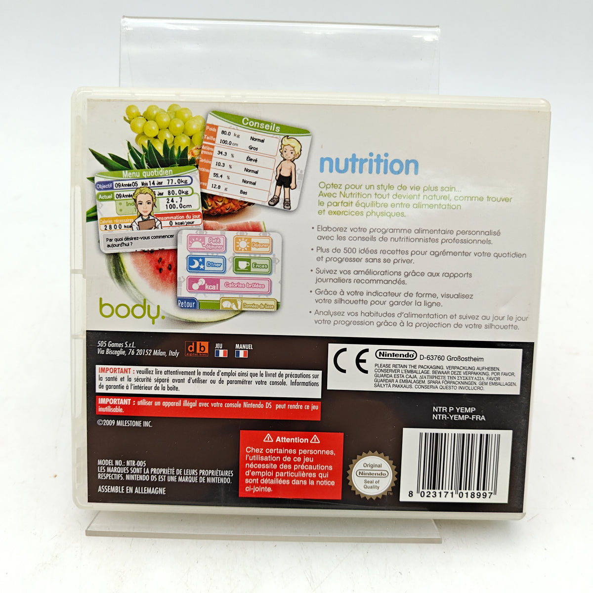 NUTRITION MATTERS - NINTENDO DS