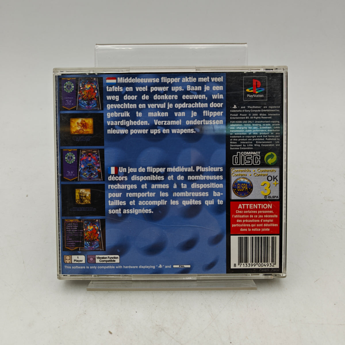 PINBALL POWER - PLAYSTATION 1